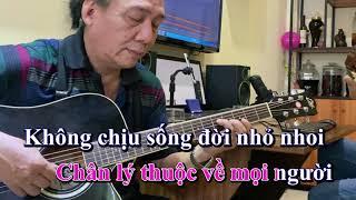 Một Đời Người Một Rừng Cây KARAOKE Tone Nữ Guitar