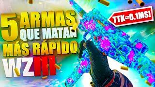 Las 5 ARMAS que MATAN MAS RAPIDO de WARZONE 3! | MEJORES CLASES WARZONE 3\META WARZONE