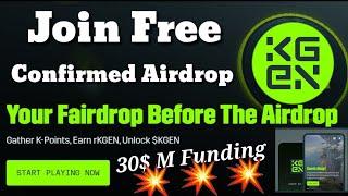 KGen Airdrop Confirmed Reward Full Guide