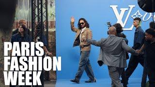 Louis Vuitton Men's SS2025 l Paris Fashion Week l Celebrities Entering and Exiting NOW