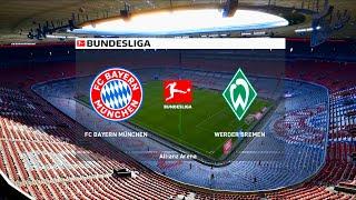 Bayern Munich vs Werder Bremen | Allianz Arena | 2020-21 Bundesliga | PES 2021