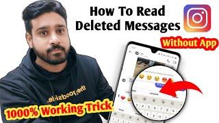 How to see deleted messages on instagram without app | how to see Unsend messages on instagram