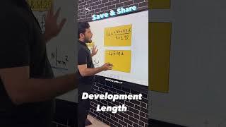 Development Length || YAHYA SIR || #development #home #concrete #construction