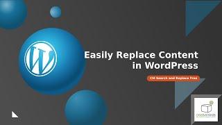 Easily Replace Content With Free Search and Replace Plugin | WordPress