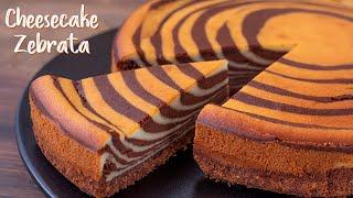 Zebra cheesecake - Baked easy recipe homemade by Benedetta