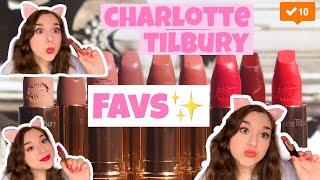 Charlotte Tilbury Lipstick Favs! || Review