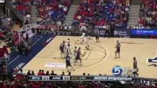 BYU's Jimmer Fredette scores 49 points against Arizona