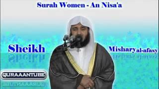 Mishary al afasy An Nisa  full  with audio english translation