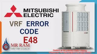 MITSUBISHI VRF Error code E48(English)