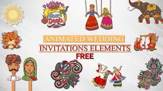 Free animated wedding elements! Rajasthani Marwari wedding video! Green Screen  wedding elements