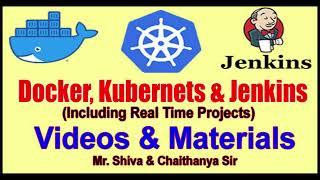 Docker,Kubernetes & Jenkins Videos and Materials by Shiva & Chaithanya Sir