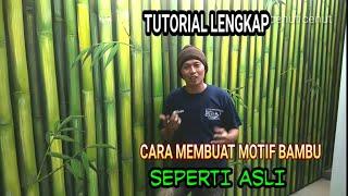 Amazing!!! Cara mengecat motif bambu - seperti asli