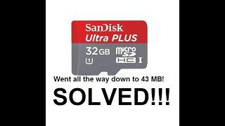 How To Reclaim A Reduced Capacity SD Micro SD Card Flash Drive Quick And Easy!