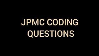 JPMC CODING QUESTIONS 2024