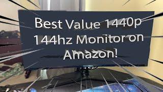 The BEST Value Monitor on Amazon!!! | ROCKSOUL 27 inch QHD 1440p 144Hz Curved Gaming Monitor