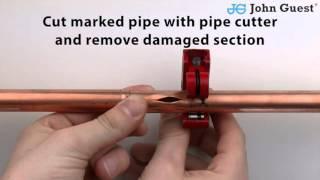 How to Repair a Burst Pipe with a Slip Connector | John Guest