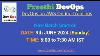 DevOps Online Training | New Batch | BY Preethi Dovala