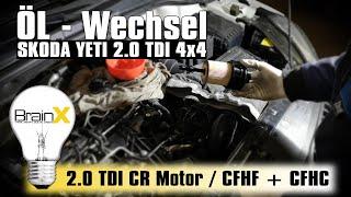 VW Skoda Öl wechseln 2.0 TDI CR CFHF CFHC Motor 140PS Skoda Yeti