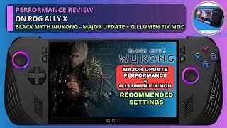 Black Myth: Wukong Major Update Asus ROG Ally X | Performance and Recommended Settings | GI Fixed