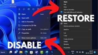 How to Disable 'Show more options' & Restore Old Context Menu in Windows 11