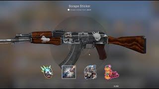 I scraped some of new cs go stickers and found cool hidden secrets | CSGO 10 year