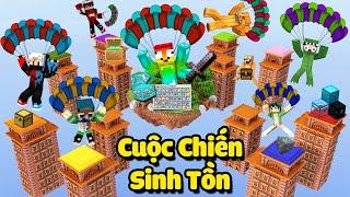 MINI GAME : CUỘC CHIẾN CHẠY BO SINH TỒN ** NOOB MỞ RƯƠNG ĐỒ VIP HÓA PRO CHIẾN ĐẤU 1 Vs 7 ??