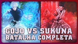 GOJO VS SUKUNA | BATALHA COMPLETA (até agora)