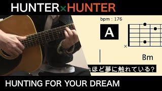 HUNTING FOR YOUR DREAM / GALNERYUS / HUNTER×HUNTER ed 流れるコード【アコギ弾き語り用】