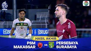 Hasil Akhir Pertandingan - PSM Makassar vs Persebaya Surabaya | BRI Liga 1 2024/25