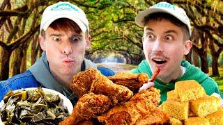 Two Brits try REAL Southern Fried Chicken for the first time!