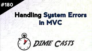 Handling System Errors in MVC