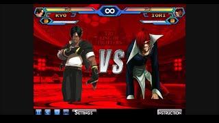 KOF WING 1.91 - Kyo - 1's Best Fight vs Orochi Iori (level 5)