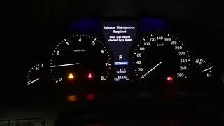 Lexus LS 460 Injector Maintenance Required Resetting