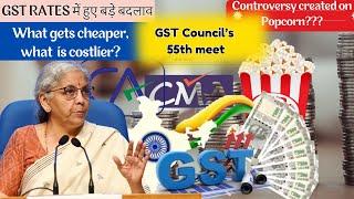 CHANGES IN GST TAX RATES | 55TH GST COUNCIL MEETING | NEW GST TAX RATES BY GST COUNCIL IN DEC. 2024