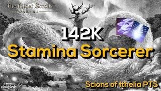 ESO - 142K DPS Stamina Sorcerer | Scions of Ithelia PTS (Week 1)