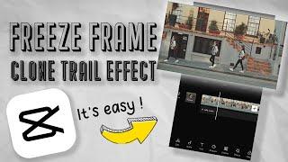 Freeze Frame Clone Trail Effect with just one click! | CapCut Tutorial