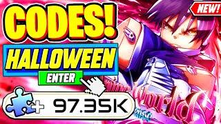 ️New️ ALL WORKING HALLOWEEN UPDATE CODES For Anime World Tower Defense - Roblox Anime World TD