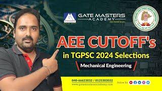 AEE - Mechanical Cutoffs 2024 | TGPSC | AEE | AE | GMA | #aeetspsc #aeecivil #rrbjecivil #mechanical