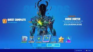 Complete all of The Cube Queen quests on Page 2 Fortnite - How to unlock Cube Queen Islandbane Style