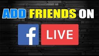 Add a Friend to Facebook Live Broadcasts