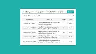 Build URL Shortener using PHP with MySQL & JavaScript | Short URL in PHP