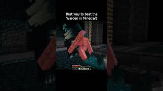 Best way to beat the Warden in Minecraft #minecraft