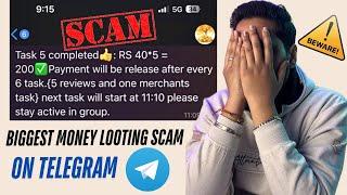 *TELEGRAM BIGGEST SCAM IN INDIA EXPOSED* Do Prepaid Task and Earn Money Scam on Telegram - BEWARE️