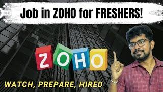 How to get job in ZOHO for freshers