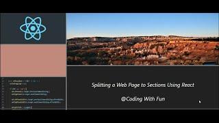 How to split web page to sections using React