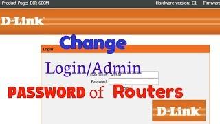 How to change admin password in dlink router 600m - [BlueLightTECH]