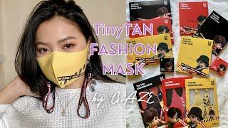 GAZE X TinyTAN FASHION MASKS (inspired by BTS) UNBOXING + TRY ON REVIEW