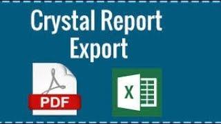 C#: How to Export Crystal Report into Pdf and Excel using C# Windows Application.