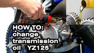 HOW TO: change transmission oil on yz125