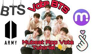 Mubeat App Vote Tutorial Video||Vote BTS|| #ot7bts #votebts